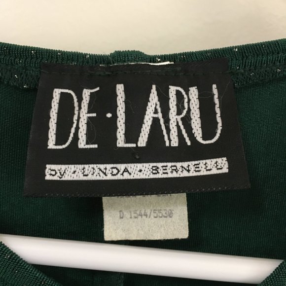 Women’s Vintage Green Sparkle Dress - Picture 4 of 6